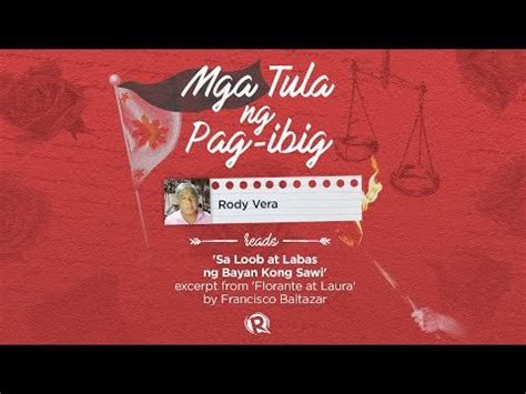 sa loob at labas ng bayan kong sawi|Rody Vera reads Francisco Baltazar's 'Sa Loob at Labas ng .